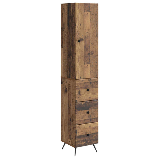 Cabinet Set 2 pcs Old Wood 34.5 x 34.5 x 90 cm Engineered Wood Cabinet Set 2 pcs Old Wood 34.5 x 34.5 x 90 cm Engineered Wood