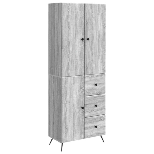 Cabinet Set 2 pcs Grey Sonoma Engineered Wood Cabinet Set 2 pcs Grey Sonoma Engineered Wood
