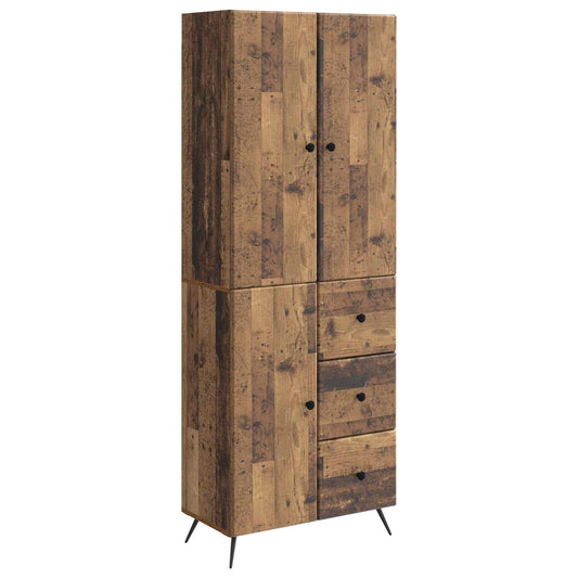 Cabinet Set 2 pcs Old Wood Engineered Wood Cabinet Set 2 pcs Old Wood Engineered Wood