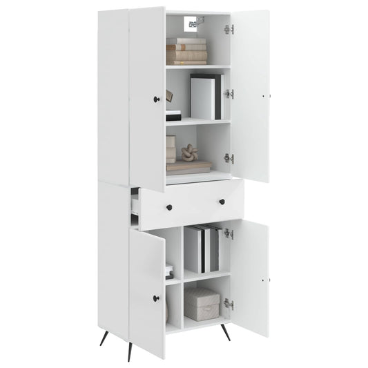 2 pcs High Gloss White 2 pcs High Gloss White