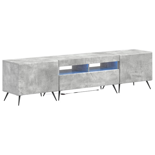 LED TV Cabinet BREDA 3 pcs Concrete Grey Engineered Wood LED TV Cabinet BREDA 3 pcs Concrete Grey Engineered Wood