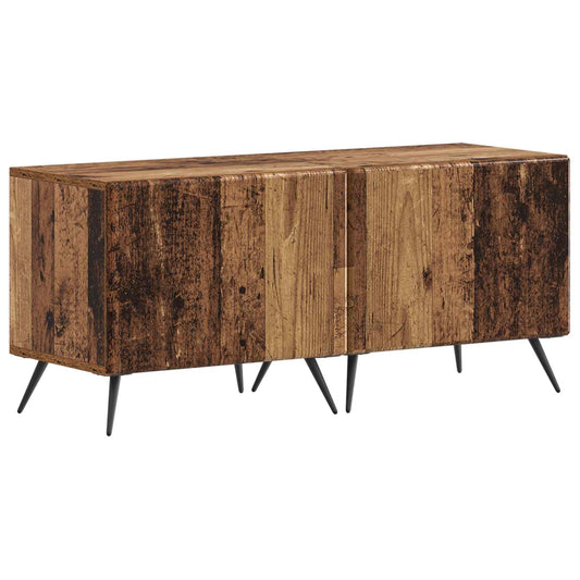 5 Piece LED TV Cabinet Old Wood Engineered Wood 5 Piece LED TV Cabinet Old Wood Engineered Wood