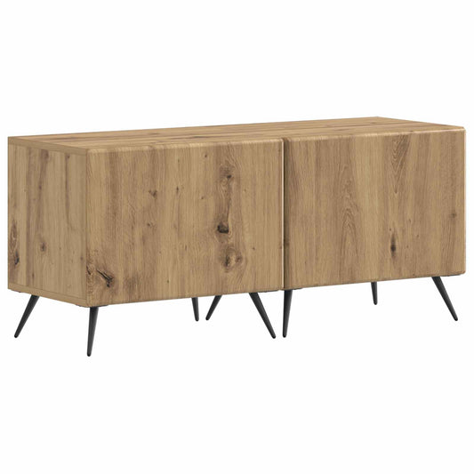 5 Piece LED TV Cabinet Artisan Oak Engineered Wood 5 Piece LED TV Cabinet Artisan Oak Engineered Wood