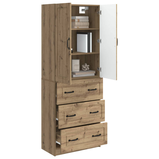 Cabinet Set 2 pcs Artisan Oak 66 x 34.5 x 87 cm Engineered Wood Cabinet Set 2 pcs Artisan Oak 66 x 34.5 x 87 cm Engineered Wood