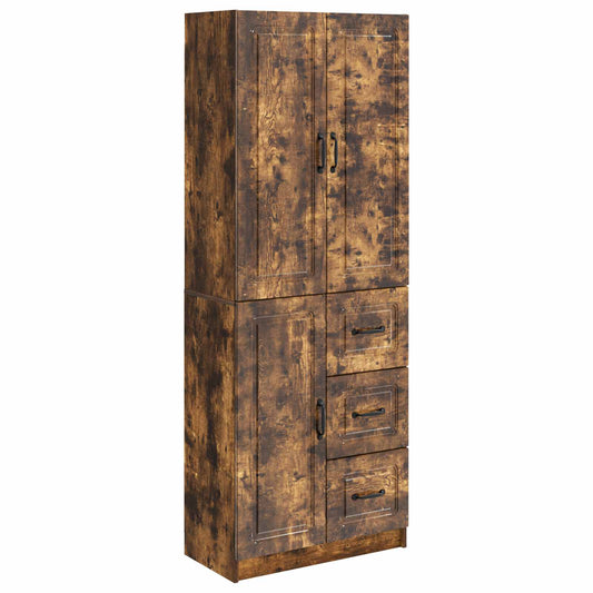 Cabinet Set 2 pcs Smoked Oak Engineered Wood Cabinet Set 2 pcs Smoked Oak Engineered Wood