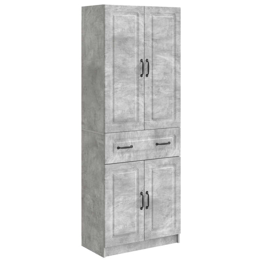 Cabinet Set 2 pcs Concrete Grey Engineered Wood Cabinet Set 2 pcs Concrete Grey Engineered Wood