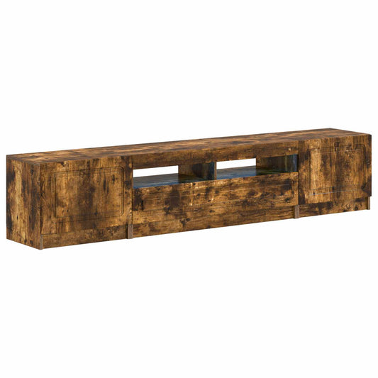 LED TV Cabinet UTRECHT 3 pcs Smoked Oak Engineered Wood LED TV Cabinet UTRECHT 3 pcs Smoked Oak Engineered Wood