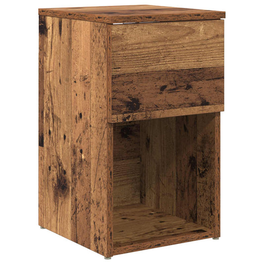 Bed Cabinet Old Wood 29 x 31.5 x 49 cm Engineered Wood Bed Cabinet Old Wood 29 x 31.5 x 49 cm Engineered Wood