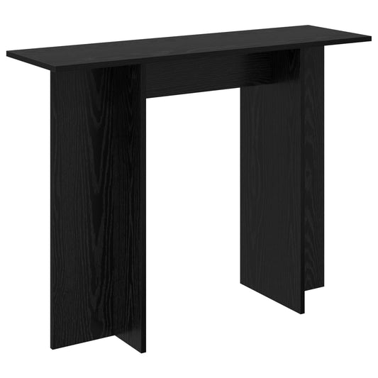 Console Table Black Oak 100 x 30 x 75 cm Engineered Wood Console Table Black Oak 100 x 30 x 75 cm Engineered Wood