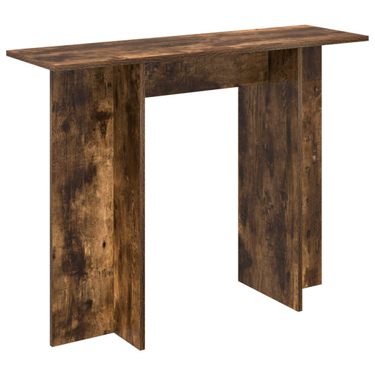 Console Table Smoked Oak 100 x 30 x 75 cm Engineered Wood Console Table Smoked Oak 100 x 30 x 75 cm Engineered Wood