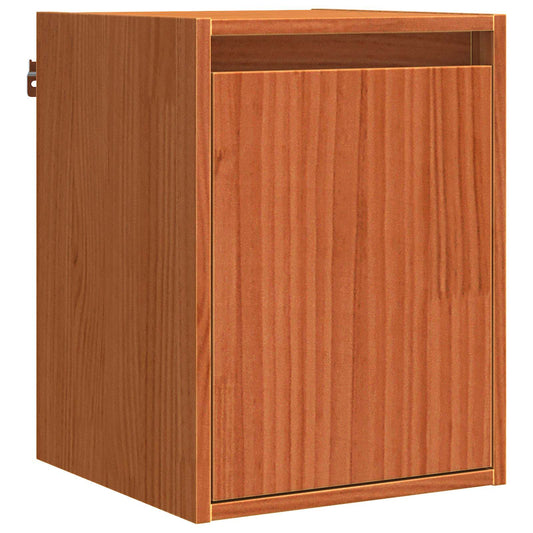 Wall Cabinet Wax Brown 30 x 30 x 40 cm Solid Pine Wood Wall Cabinet Wax Brown 30 x 30 x 40 cm Solid Pine Wood