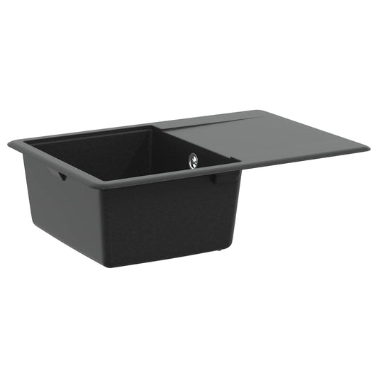 Sink 80% Quartz and 20% Resin 670 x 460 mm Black Sink 80% Quartz and 20% Resin 670 x 460 mm Black