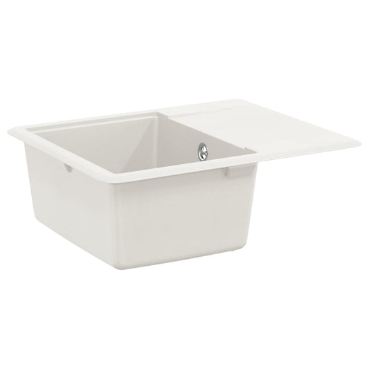 Sink 80% Quartz and 20% Resin 560 x 460 mm White Sink 80% Quartz and 20% Resin 560 x 460 mm White