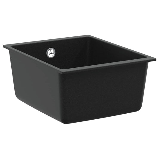 Sink 80% Quartz and 20% Resin 370 x 460 mm Black Sink 80% Quartz and 20% Resin 370 x 460 mm Black