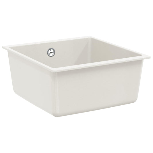Sink 80% Quartz and 20% Resin 430 x 460 mm White Sink 80% Quartz and 20% Resin 430 x 460 mm White