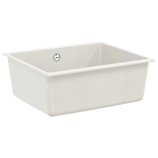Sink 80% Quartz and 20% Resin 530 x 460 mm White Sink 80% Quartz and 20% Resin 530 x 460 mm White