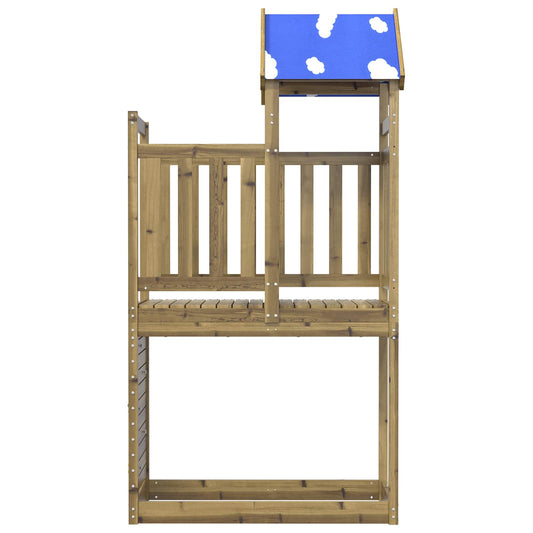 Play Tower Brown 110.5 x 52.5 x 215 cm Solid Impregnated Wood Play Tower Brown 110.5 x 52.5 x 215 cm Solid Impregnated Wood