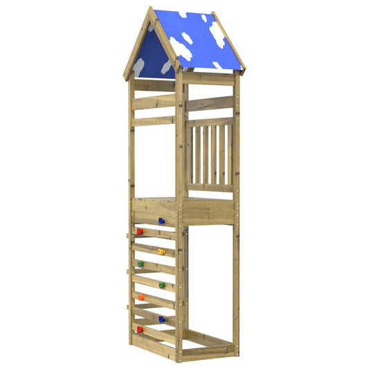Play Tower Brown 52.5 x 85 x 265 cm Solid Impregnated Wood Play Tower Brown 52.5 x 85 x 265 cm Solid Impregnated Wood