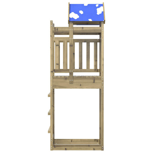Play Tower Brown 85 x 52.5 x 239 cm Solid Impregnated Wood Play Tower Brown 85 x 52.5 x 239 cm Solid Impregnated Wood
