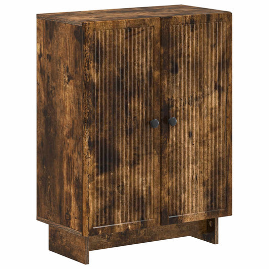 3 Piece Bathroom Cabinet Set EDE Smoked Oak Engineered Wood 3 Piece Bathroom Cabinet Set EDE Smoked Oak Engineered Wood