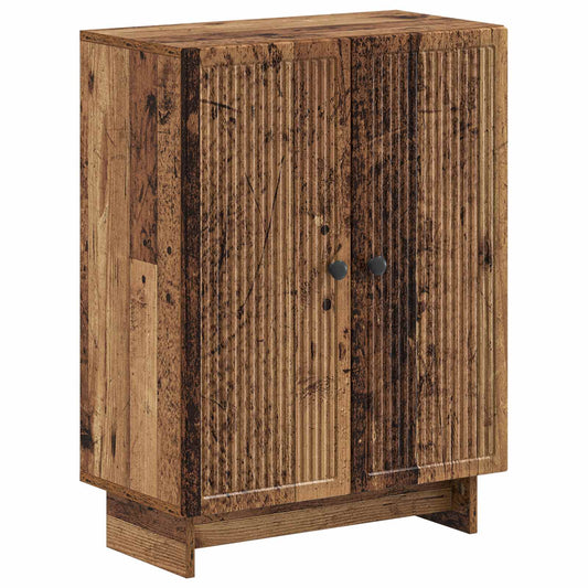 3 Piece Bathroom Cabinet Set EDE Old Wood Engineered Wood 3 Piece Bathroom Cabinet Set EDE Old Wood Engineered Wood