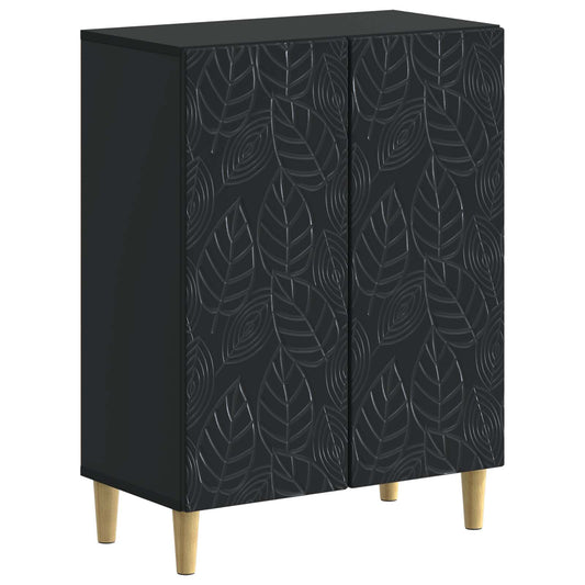 3 Piece Bathroom Cabinet Set DELFT Black Engineered Wood 3 Piece Bathroom Cabinet Set DELFT Black Engineered Wood
