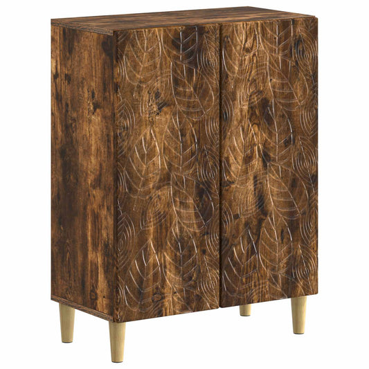 3 Piece Bathroom Cabinet Set DELFT Smoked Oak Engineered Wood 3 Piece Bathroom Cabinet Set DELFT Smoked Oak Engineered Wood