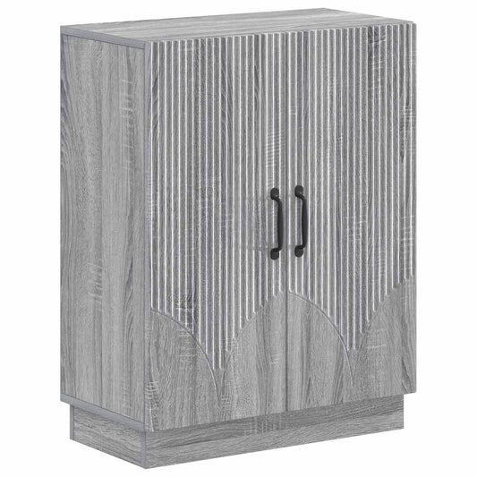 3 Piece Bathroom Cabinet Set HOORN Grey Sonoma Engineered Wood 3 Piece Bathroom Cabinet Set HOORN Grey Sonoma Engineered Wood