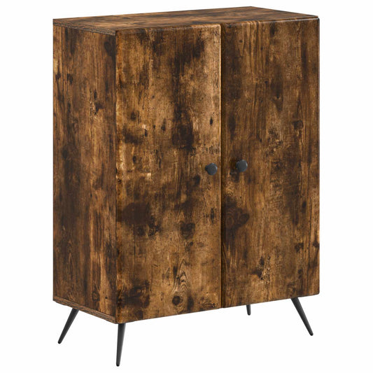 3 Piece Bathroom Cabinet Set BREDA Smoked Oak Engineered Wood 3 Piece Bathroom Cabinet Set BREDA Smoked Oak Engineered Wood