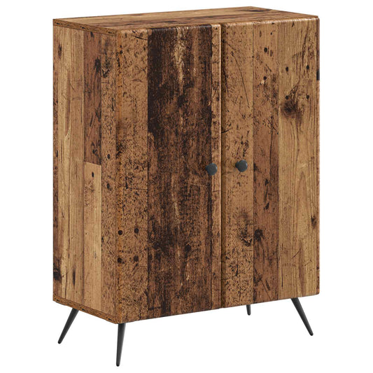 3 Piece Bathroom Cabinet Set BREDA Old Wood Engineered Wood 3 Piece Bathroom Cabinet Set BREDA Old Wood Engineered Wood