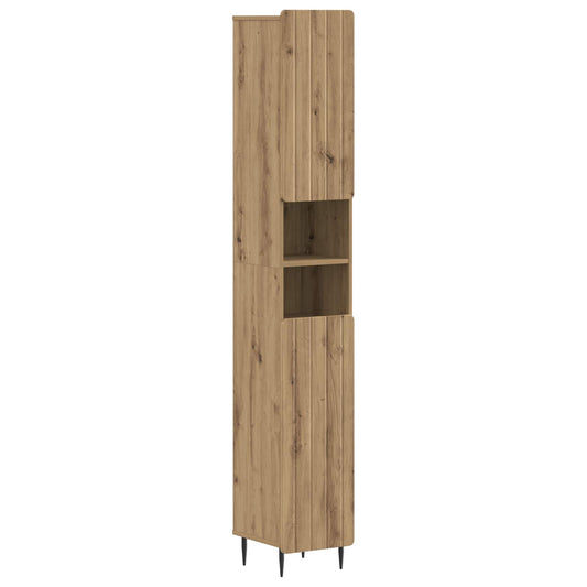 2 Piece Bathroom Cabinet Set ZWOLLE Artisan Oak Engineered Wood 2 Piece Bathroom Cabinet Set ZWOLLE Artisan Oak Engineered Wood