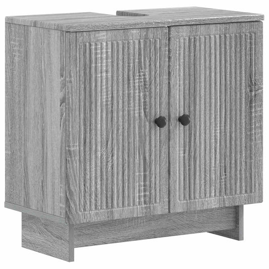 2 Piece Bathroom Cabinet Set EDE Grey Sonoma Engineered Wood 2 Piece Bathroom Cabinet Set EDE Grey Sonoma Engineered Wood