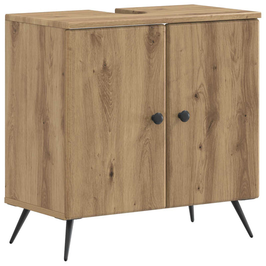 2 Piece Bathroom Cabinet Set BREDA Artisan Oak Engineered Wood 2 Piece Bathroom Cabinet Set BREDA Artisan Oak Engineered Wood