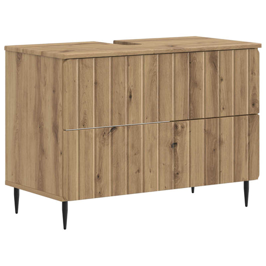 2 Piece Bathroom Cabinet Set ZWOLLE Artisan Oak Engineered Wood 2 Piece Bathroom Cabinet Set ZWOLLE Artisan Oak Engineered Wood