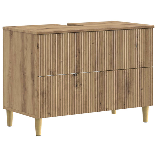 2 Piece Bathroom Cabinet Set ARNHEM Artisan Oak Engineered Wood 2 Piece Bathroom Cabinet Set ARNHEM Artisan Oak Engineered Wood