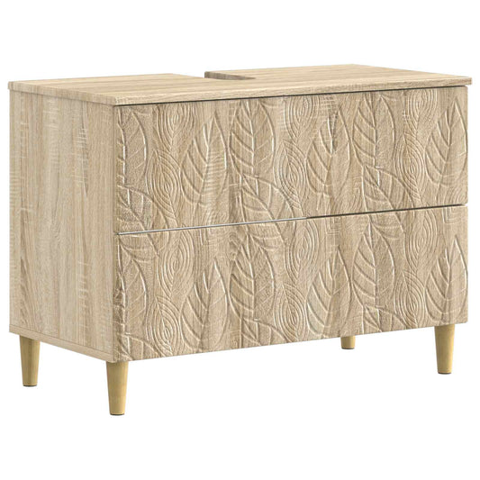 2 Piece Bathroom Cabinet Set DELFT Sonoma Oak Engineered Wood 2 Piece Bathroom Cabinet Set DELFT Sonoma Oak Engineered Wood