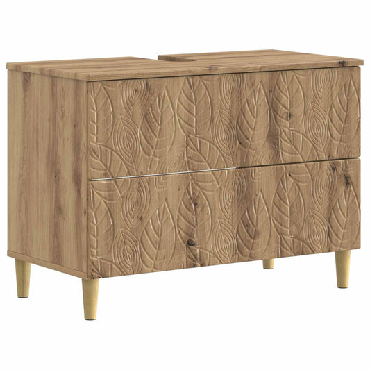 2 Piece Bathroom Cabinet Set DELFT Artisan Oak Engineered Wood 2 Piece Bathroom Cabinet Set DELFT Artisan Oak Engineered Wood