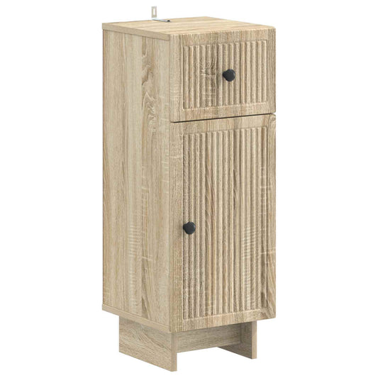 3 Piece Bathroom Cabinet Set EDE Sonoma Oak Engineered Wood 3 Piece Bathroom Cabinet Set EDE Sonoma Oak Engineered Wood