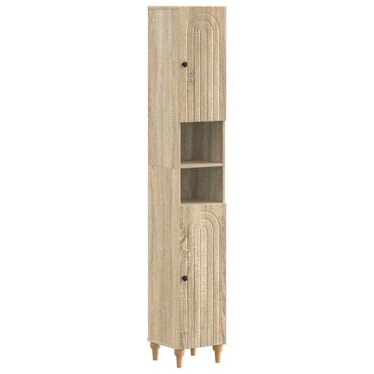 3 Piece Bathroom Cabinet Set ALKMAAR Engineered Wood 3 Piece Bathroom Cabinet Set ALKMAAR Engineered Wood