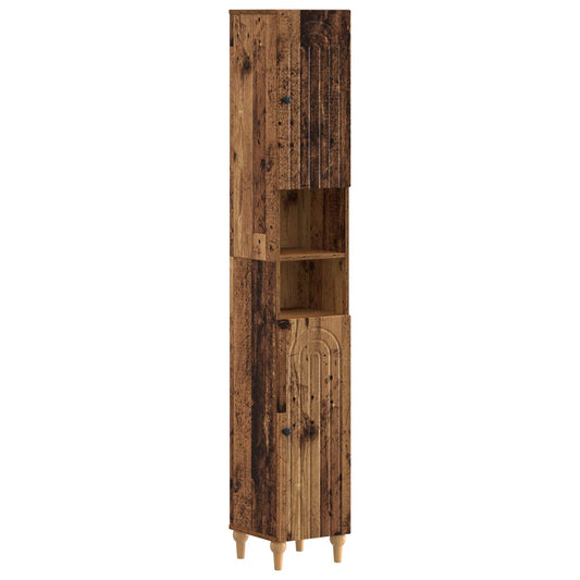 3 Piece Bathroom Cabinet Set ALKMAAR Engineered Wood 3 Piece Bathroom Cabinet Set ALKMAAR Engineered Wood