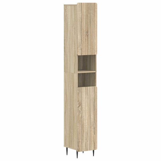3 Piece Bathroom Cabinet Set ZWOLLE Engineered Wood 3 Piece Bathroom Cabinet Set ZWOLLE Engineered Wood
