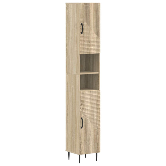 3 Piece Bathroom Cabinet Set HAARLEM Engineered Wood 3 Piece Bathroom Cabinet Set HAARLEM Engineered Wood
