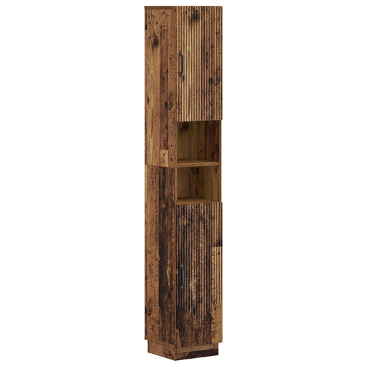 3 Piece Bathroom Cabinet Set HOORN Engineered Wood 3 Piece Bathroom Cabinet Set HOORN Engineered Wood