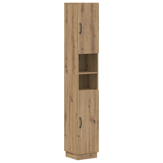 3 Piece Bathroom Cabinet Set HOORN Engineered Wood 3 Piece Bathroom Cabinet Set HOORN Engineered Wood