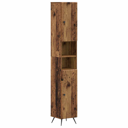 3 Piece Bathroom Cabinet Set BREDA Engineered Wood 3 Piece Bathroom Cabinet Set BREDA Engineered Wood