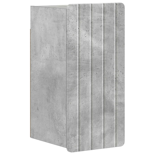 4 Piece Bathroom Cabinet Set ZWOLLE Concrete Grey 4 Piece Bathroom Cabinet Set ZWOLLE Concrete Grey