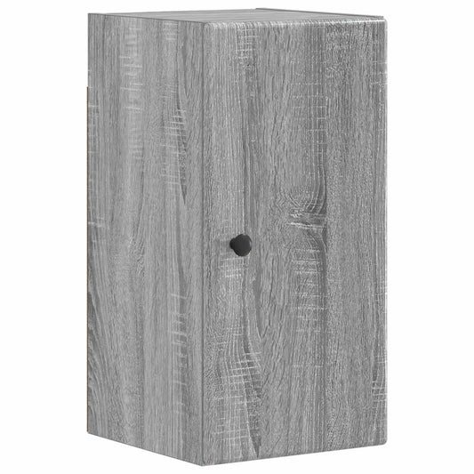 4 Piece Bathroom Cabinet Set BREDA Grey Sonoma Engineered Wood 4 Piece Bathroom Cabinet Set BREDA Grey Sonoma Engineered Wood