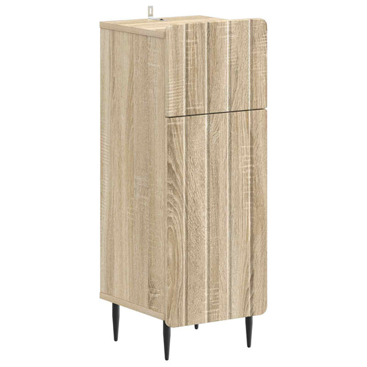 2 Piece Bathroom Cabinet Set ZWOLLE Sonoma Oak Engineered Wood 2 Piece Bathroom Cabinet Set ZWOLLE Sonoma Oak Engineered Wood