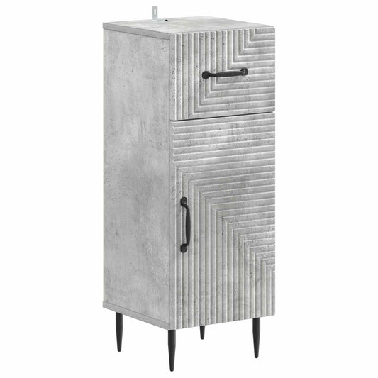 2 Piece Bathroom Cabinet Set HAARLEM Concrete Grey 2 Piece Bathroom Cabinet Set HAARLEM Concrete Grey