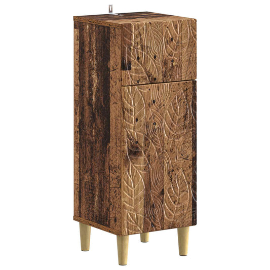 2 Piece Bathroom Cabinet Set DELFT Old Wood Engineered Wood 2 Piece Bathroom Cabinet Set DELFT Old Wood Engineered Wood